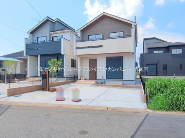 上尾市小泉、新築一戸建ての外観画像です