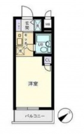 桶川市西、収益物件/マンションの間取り画像です