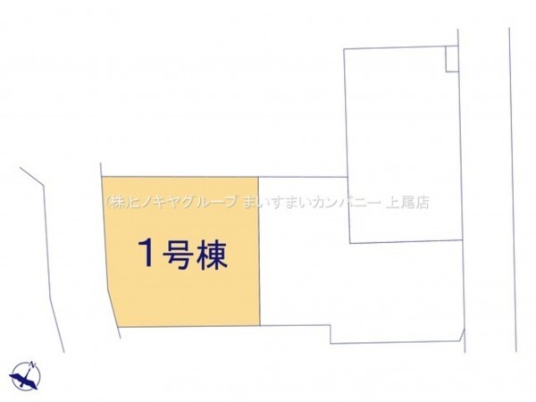 上尾市大字平塚、新築一戸建ての画像です