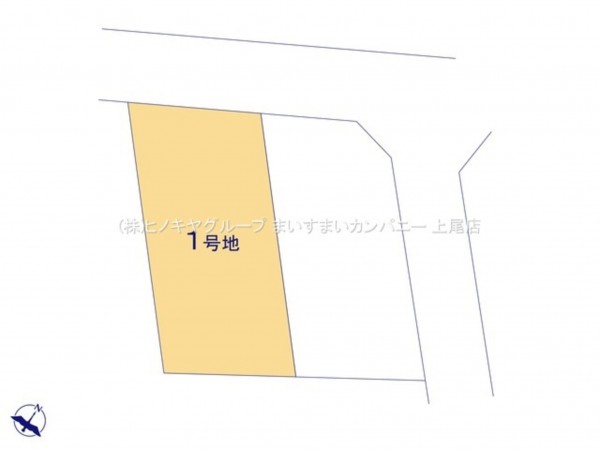 桶川市神明、土地の画像です