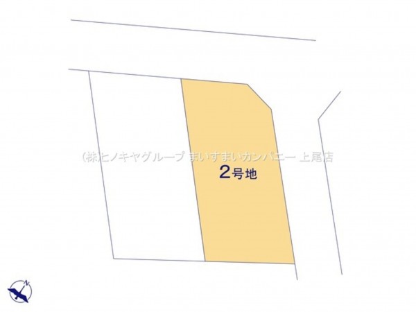 桶川市神明、土地の画像です