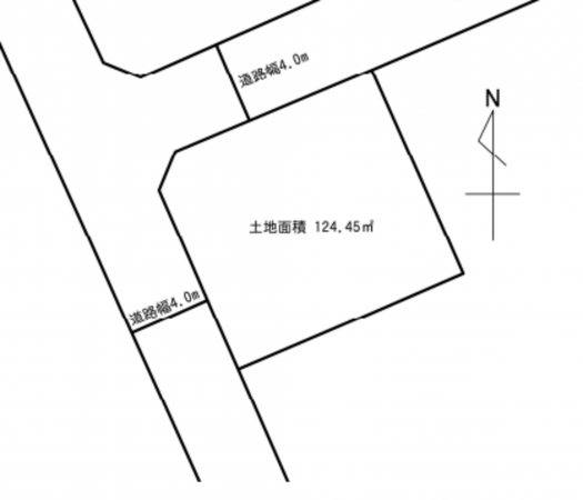 上尾市向山、土地の間取り画像です