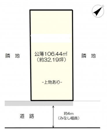 上尾市大字上尾下、土地の間取り画像です