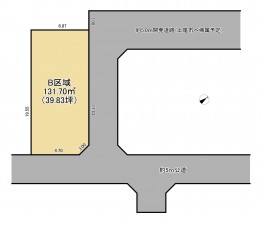 上尾市大字上、土地の間取り画像です
