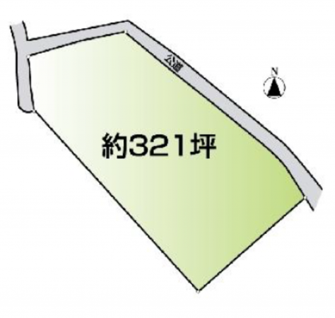 上尾市大字平塚、土地の間取り画像です