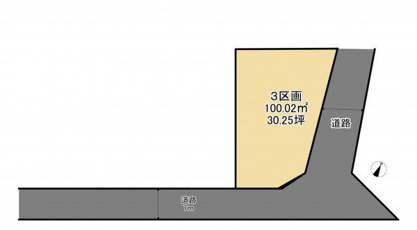 上尾市春日、土地の間取り画像です