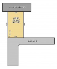 上尾市大字上、土地の間取り画像です