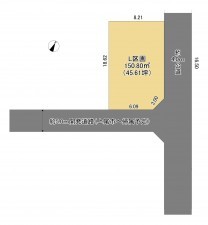 上尾市大字上、土地の間取り画像です