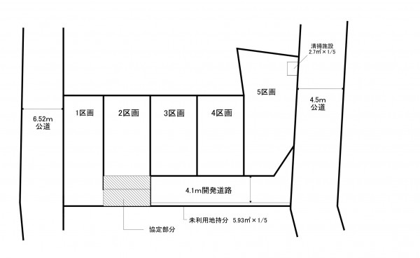 上尾市大字大谷本郷、土地の間取り画像です