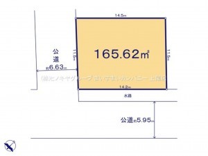 上尾市須ケ谷、土地の間取り画像です