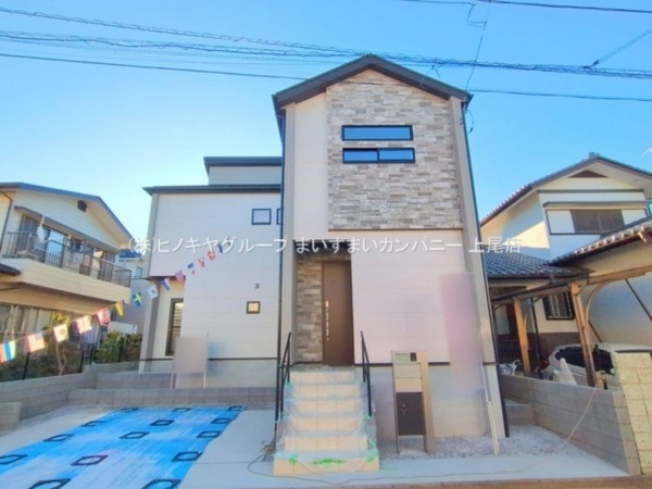 桶川市大字坂田、新築一戸建ての画像です