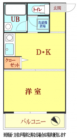 上尾市愛宕、マンションの間取り画像です