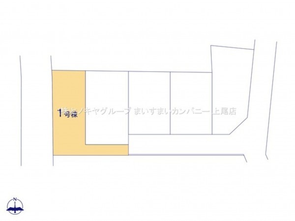 上尾市大字大谷本郷、新築一戸建ての画像です
