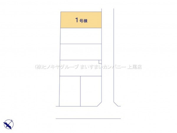 上尾市中妻、新築一戸建ての画像です