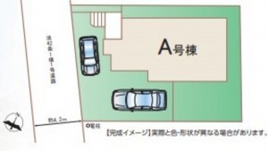 桶川市大字坂田、新築一戸建ての画像です