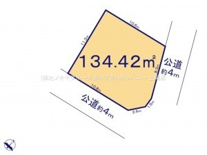 上尾市大字平方、土地の間取り画像です