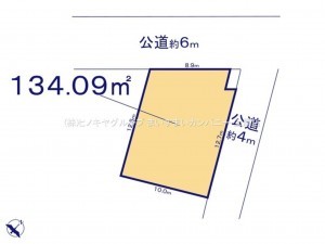 上尾市大字平方、土地の間取り画像です
