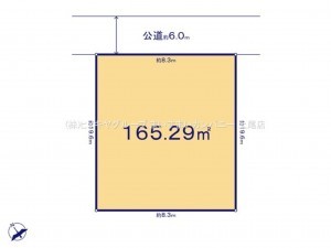 上尾市錦町、土地の間取り画像です