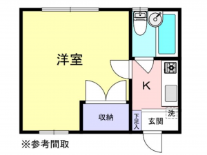 上尾市大字瓦葺、収益物件/アパートの間取り画像です