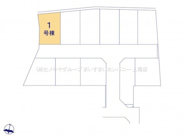 上尾市大字小敷谷、新築一戸建ての画像です