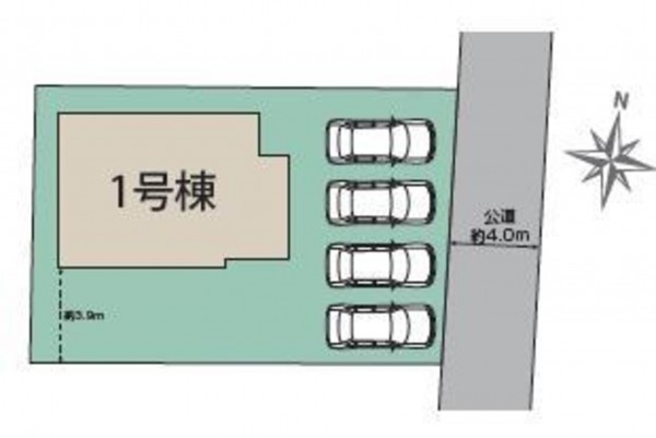 桶川市坂田東、新築一戸建ての画像です