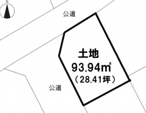 上尾市大字上、土地の間取り画像です