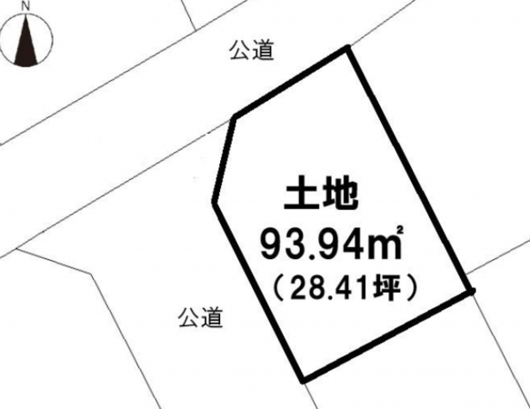 上尾市大字上、土地の間取り画像です