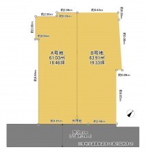 上尾市谷津、土地の間取り画像です