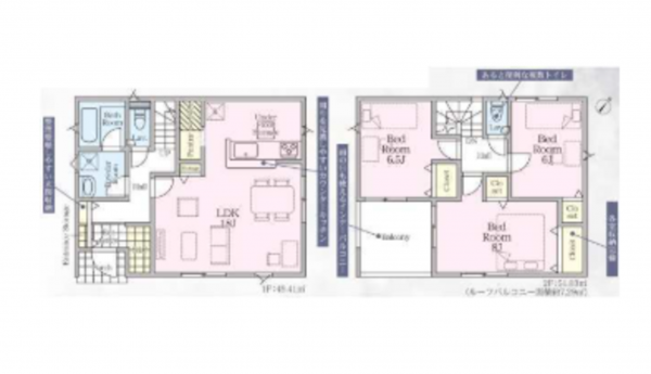 上尾市大字上尾下、新築一戸建ての間取り画像です