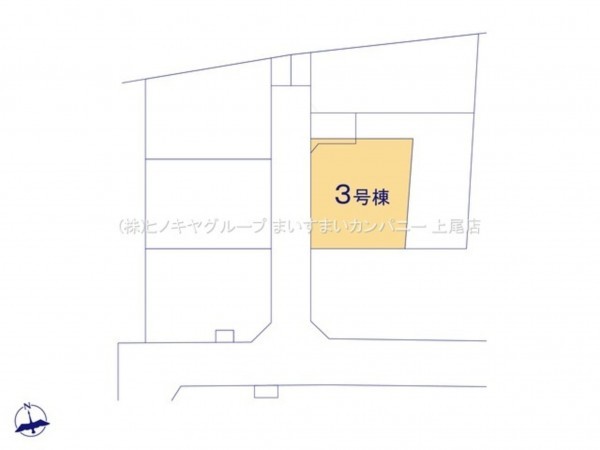 上尾市大字瓦葺、新築一戸建ての画像です