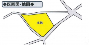 上尾市大字戸崎、土地の間取り画像です