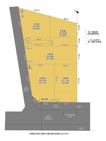 上尾市浅間台、土地の間取り画像です