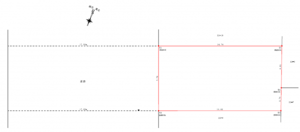 桶川市下日出谷東、土地の間取り画像です
