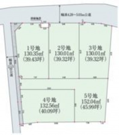 さいたま市見沼区堀崎町、土地の間取り画像です