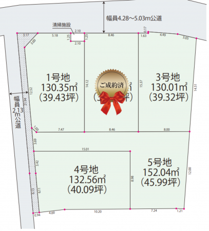 さいたま市見沼区堀崎町、土地の間取り画像です