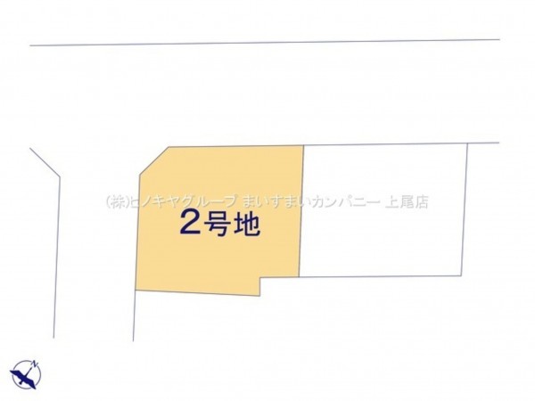 上尾市浅間台、土地の画像です