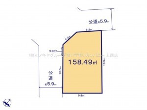 上尾市大字上、土地の間取り画像です