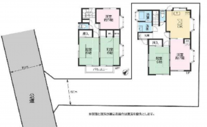 上尾市大字上尾下、中古一戸建ての間取り画像です
