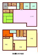 上尾市大字平方、中古一戸建ての間取り画像です