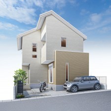 所沢市北秋津、新築一戸建ての完成予想図（外観）画像です