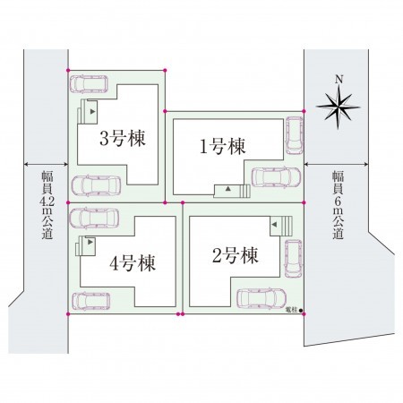 所沢市北秋津、新築一戸建ての画像です