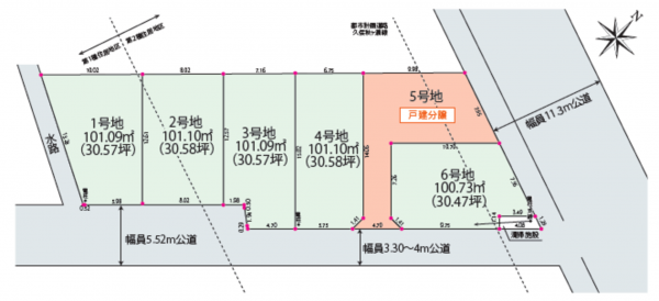 志木市下宗岡、土地の間取り画像です