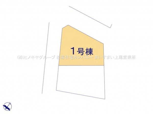 上尾市大字瓦葺、新築一戸建ての画像です