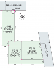ふじみ野市清見、土地の間取り画像です