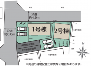 上尾市大字瓦葺、新築一戸建ての画像です