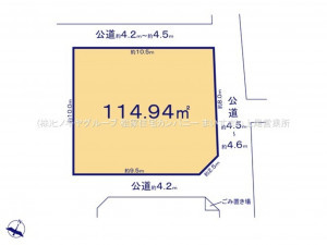 上尾市大字大谷本郷、土地の間取り画像です