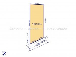 上尾市大字領家、土地の間取り画像です