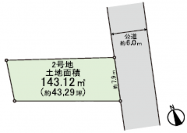 上尾市泉台、土地の間取り画像です
