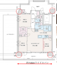 上尾市大字中妻、マンションの間取り画像です