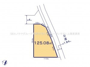 上尾市大字平塚、土地の間取り画像です